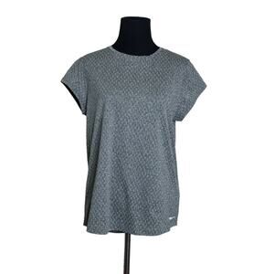Patagonia gray short sleeves back keyhole athletic top size M